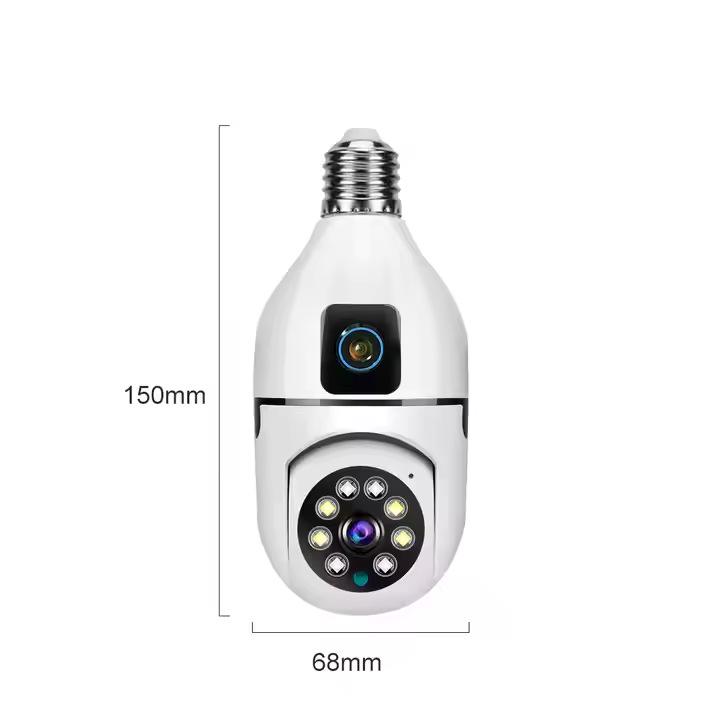 V380 Dual-Lens 360° Surveillance Camera: Home Wireless WiFi Monitor.