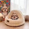Cozy Winter Pet Nest: Semi-Closed, Thick, and Warm for Dogs and Cats