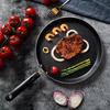 Frigideira Saute de Alumínio Antiaderente de 8 Polegadas Panelas de Fritar Domésticas de Cozinha Simples Durável Multiúso Pote com Cabo Longo Antiescaldante