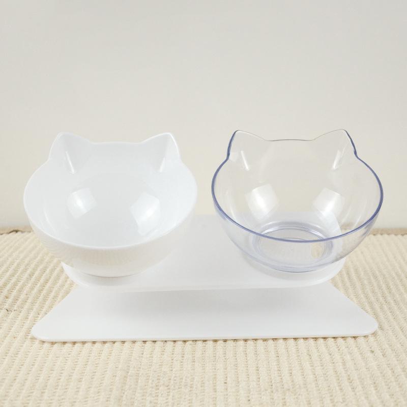 HOOPET Pet Bowl Non-slip Double Cat Bowl Dog Bowl With Raised Stand Food Water Feeder For Cats For Dogs Pets Supplies