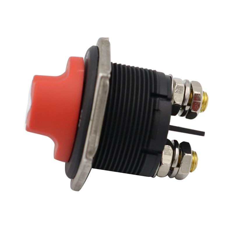 Wyłącznik akumulatora 12V / 24V 200 A, 2-stykowy wyłącznik wł./wył. Wyłącznik awaryjny Wyłącznik akumulatora samochodowego Główny wyłącznik zasilania do pojazdu, łodzi, samochodu