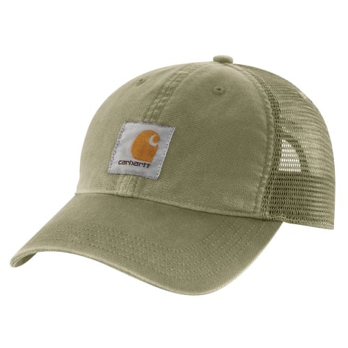 Carhartt BUFFALO CAP 100286 Síťovaná kšiltovka pro muže a ženy v barvě spálená oliva (391)