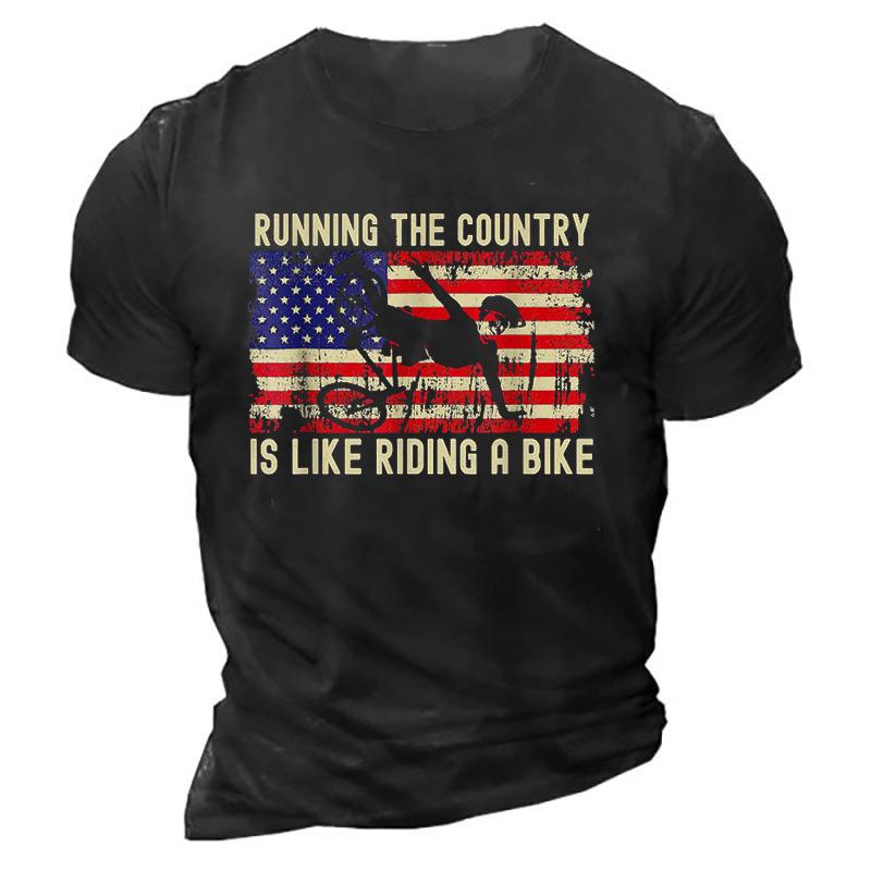 Pánská trička, letní volná, ležérní, módní, kulatý výstřih, 3D potiskem, krátký rukáv, top