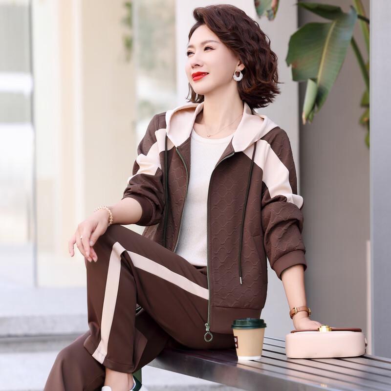 Yalu Women's Autumn Casual Sporty Hooded Tracksuit