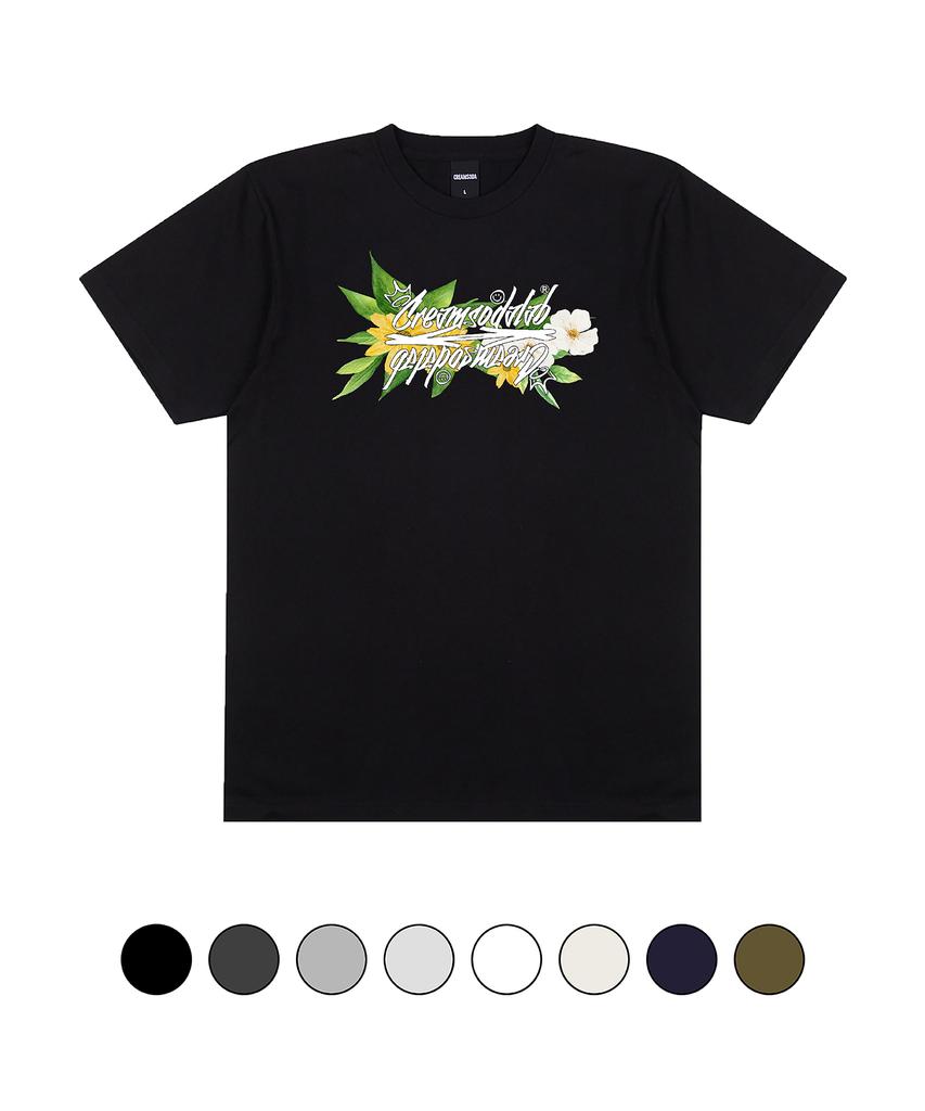 CREAM SODA LAB Crsdel Fantasy Flower Short Sleeve T-Shirt (Type B)