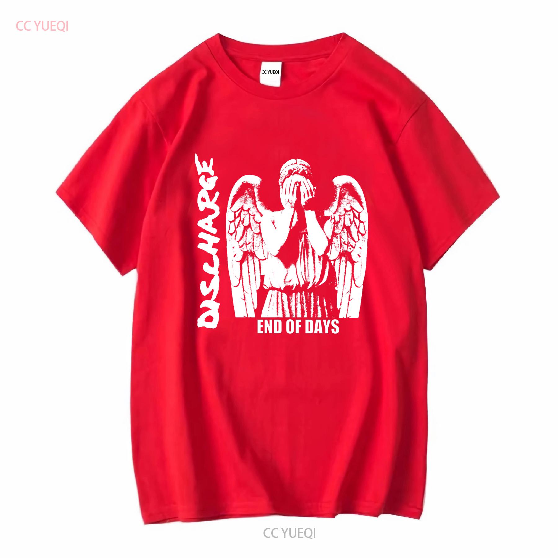 Discharge end of days punk T Shirt clothing long or short sleeves vintage Washed designer clothes Comfortable homme Slightly S