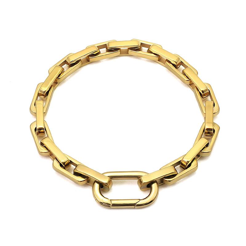 2026 New Design Waterproof Steel Necklace Hip Hop Chain Link Necklace Gold Plated Unisex Bracelet Sets Fine Jewelry Necklaces