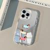 Cute Dachshunds Back Mirror Phone Case For iPhone 17 16 15 14 13 12 11 Pro Max Air X XR XS 7 8 Plus Shockproof Soft Cover