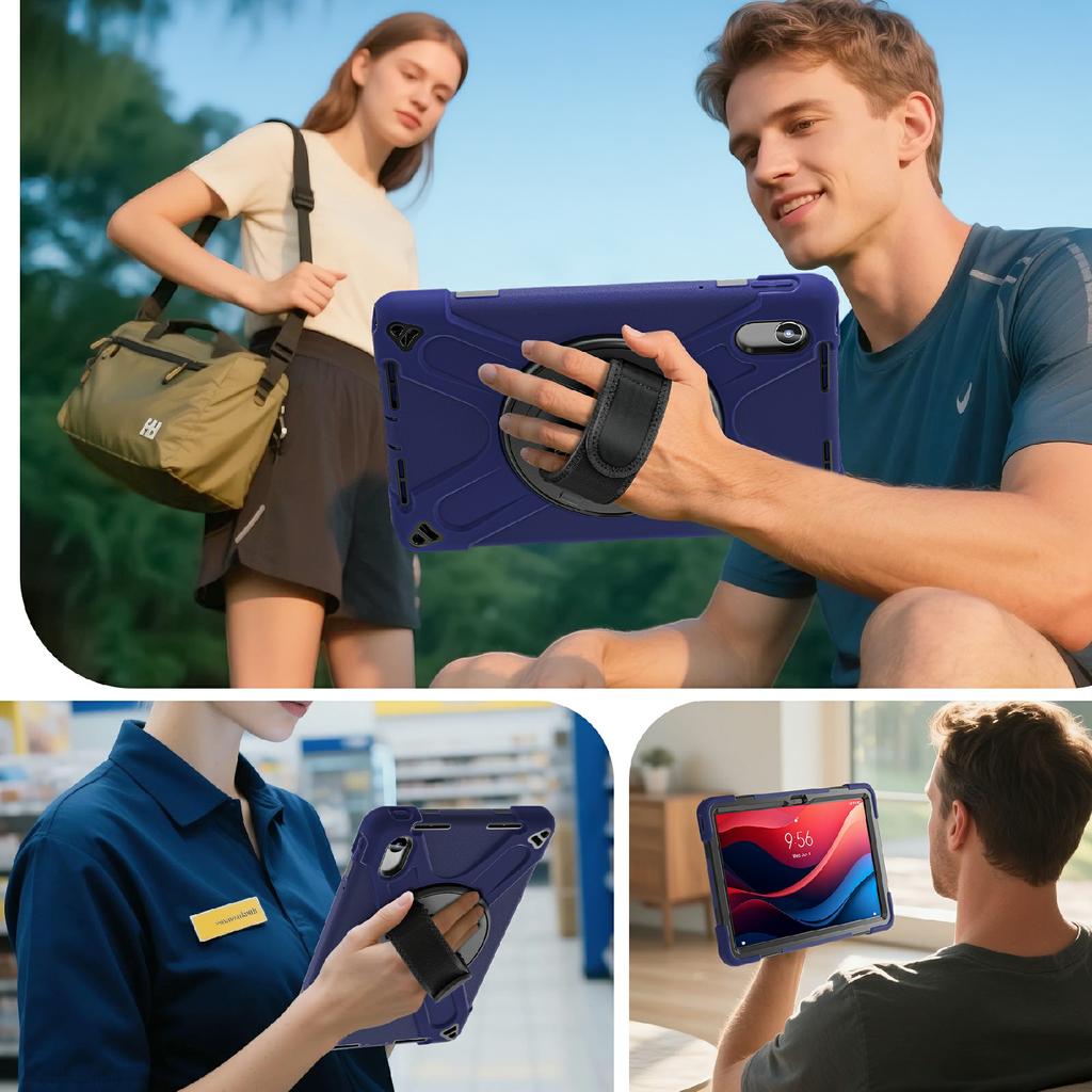 Kickstand Case for Lenovo Pad 11 2025 TB-335FC/2024/Tab K11 Gen 2 TB336/K11 TB-330XU/P11 Gen 2/M11 TB-330FU 331FC/Zhaoyang K10 with Strap