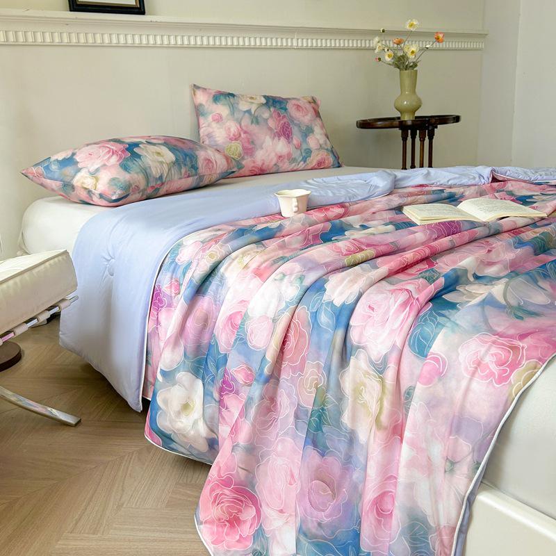 Letní deka Cool Ice Silk typu A: Lze prát v pračce, lehký, komfortní klimatizace"