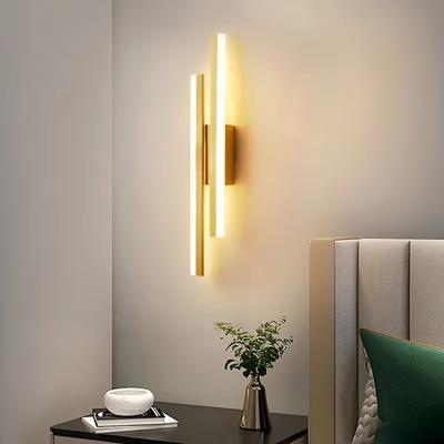 Modern LED Wall Lamp Minimalist Led Light Living Room Home Indoor Lighting Fixture Bedroom Bedside Long Strip Wall Sconces