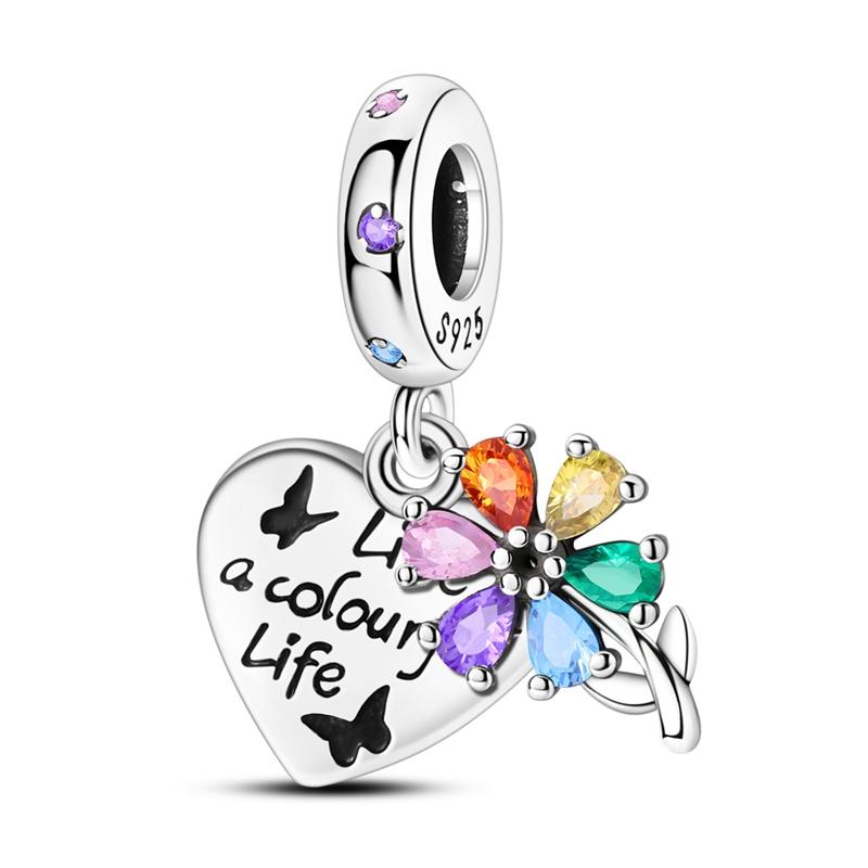 Flower Leaf Charms Bead Copper Dragonfly Dangle Pendant Fit Bangle Bracelet Necklace Diy Jewelry