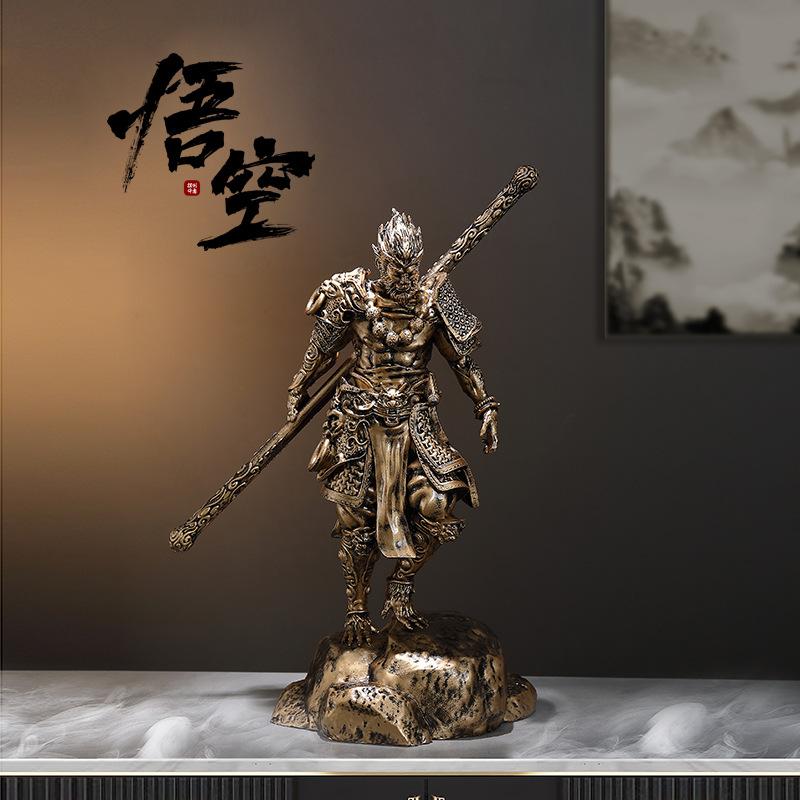 Zwarte Mythologie Sun Wukong Ornament Qi Tian Da Sheng Omringend Spel Model Ornament Woonkamer En Studiekamer Decoraties