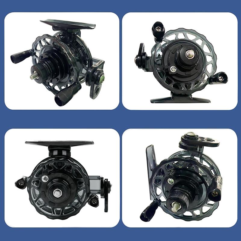 1 Stück 1:1 Tragbare Hochwertige Private Rolle Mini Angelrolle Karpfen Winter Eisangelrolle Outdoor Angelzubehör Ausrüstung