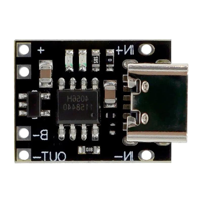 - 5Pcs TP4057 1A 3.7V Lithium Battery Charging And Discharging Board With Protection Type-C USB C Li-ion Battery Charging Board