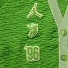Jordan X Union Co-Branded SS23 Asian Edition Patchwork Label Ribbed Texture Knit Cardigan Women Cardigan Green FD4251-377