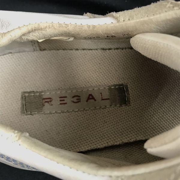 REGAL leather sneakers 25 white beige(USED)
