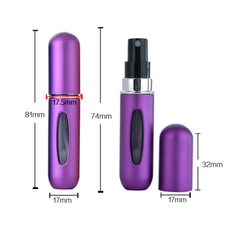 Ultra Light Mini Scrub Portable Cosmetic Storage Box with Perfume Refill Bottle for Travel Accessories