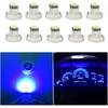 WLJH 10x Blue T3 Neo Wedge Led 3030 SMD Chip 8mm Base Car Trument Cluster Light Dashboard Gauge HVAC AC Heater Climate Control Lamps Switch