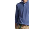 Polo Ralph Lauren FW22 Solid Color Logo Embroidered Mesh Long Sleeve Polo Shirt Men Tops Blue MNPOKNI16822282-420