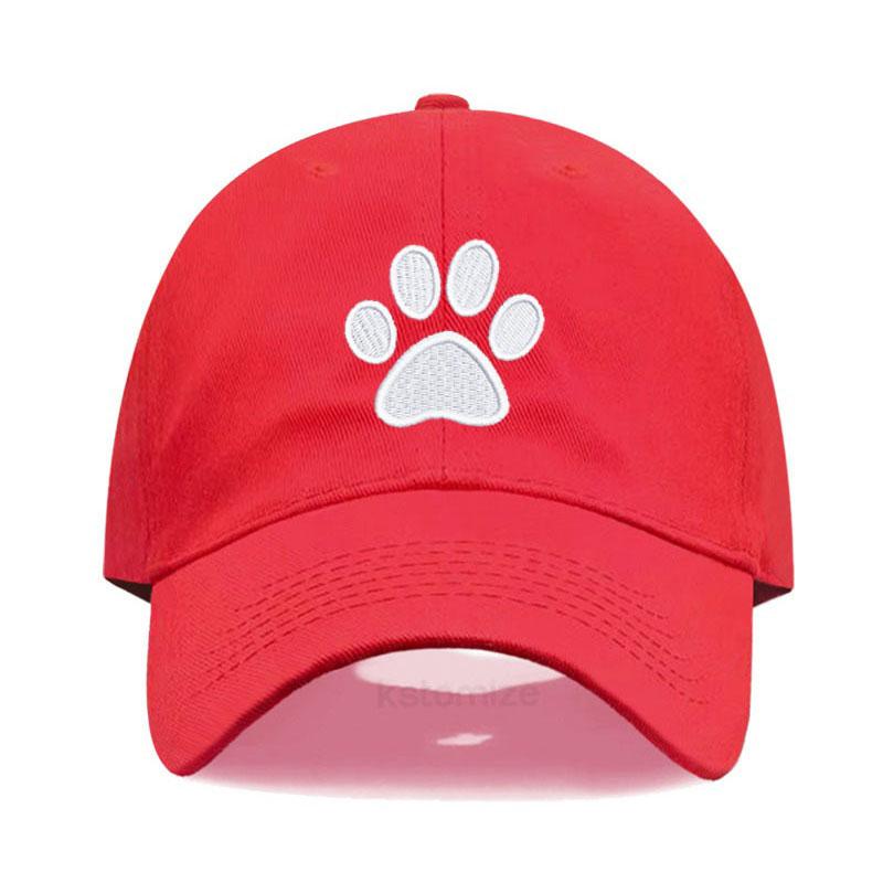 Dog Paw Vintage Washed Cotton High Quality Embroidery Dad Hat  For Men Women Baseball Cap golf caps Snapback Cap Wholesales