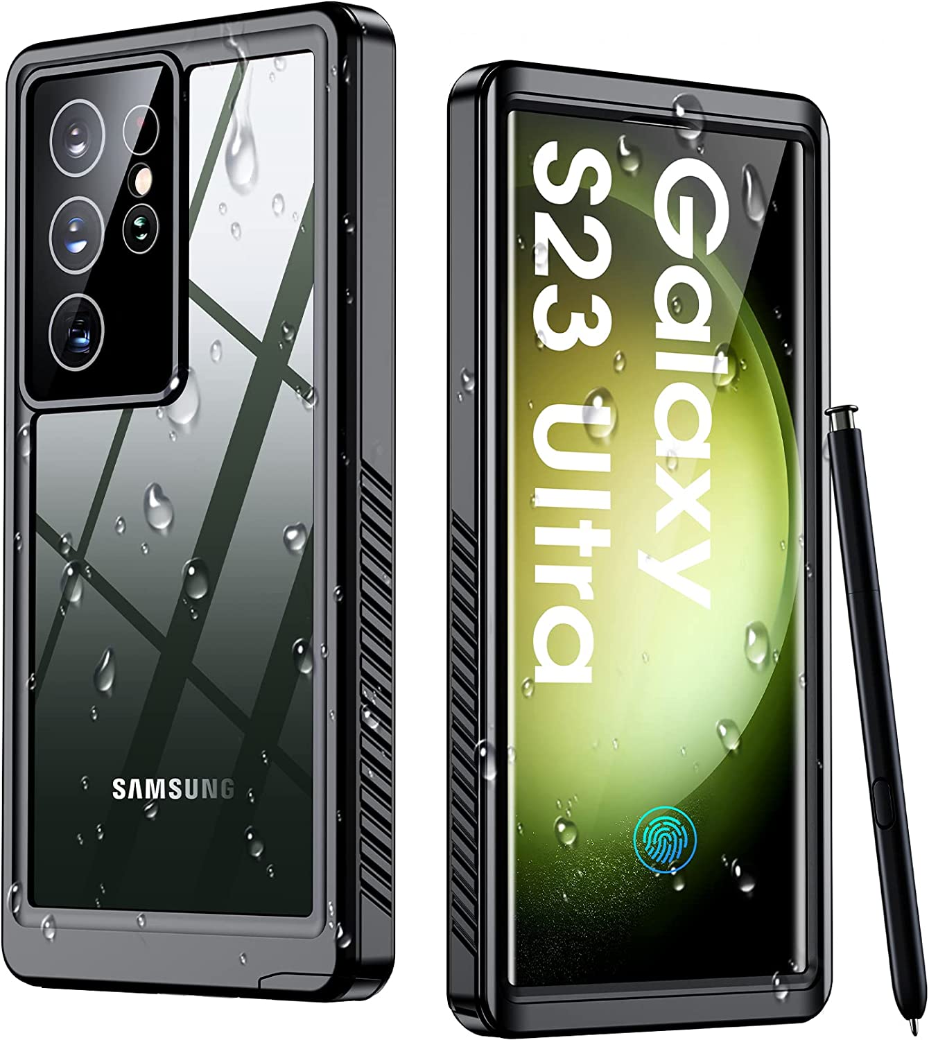 

для Samsung Galaxy S23 S24 S26 Ultra FE Чехол Водонепроницаемый S25 Edge Водонепроницаемый Чехол Ударопрочный Защита от воды для плавания Подводные чехлы для дайвинга for S24 Ultra