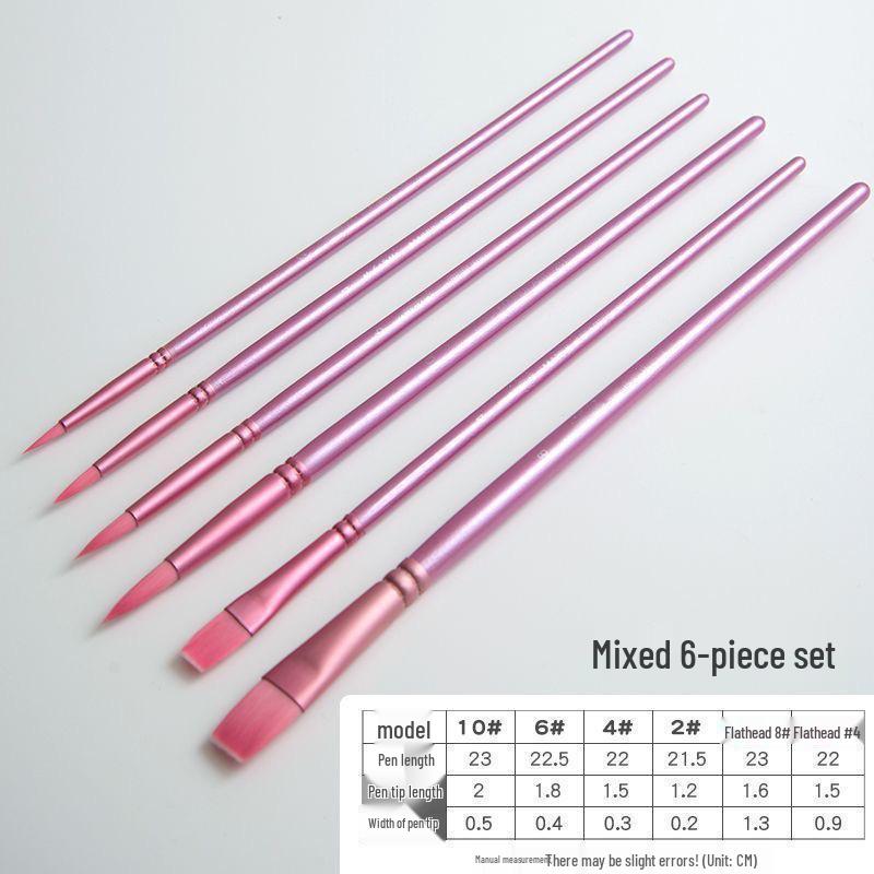 

Набор акварельных кистей: Остроконечные, круглые и плоские мягкие кисти для начинающей каллиграфии и живописи от руки с нейлоновыми материалами Picture Color