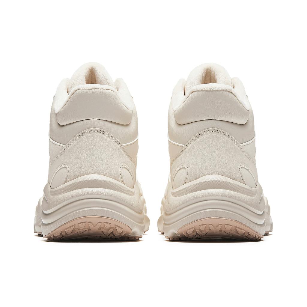 Anta Walker Synthetic Leather Fabric Fleece Versatile Trendy Shock Absorbing Wear Resistant High Top Casual Shoes Men Casual Shoes 912548923-1