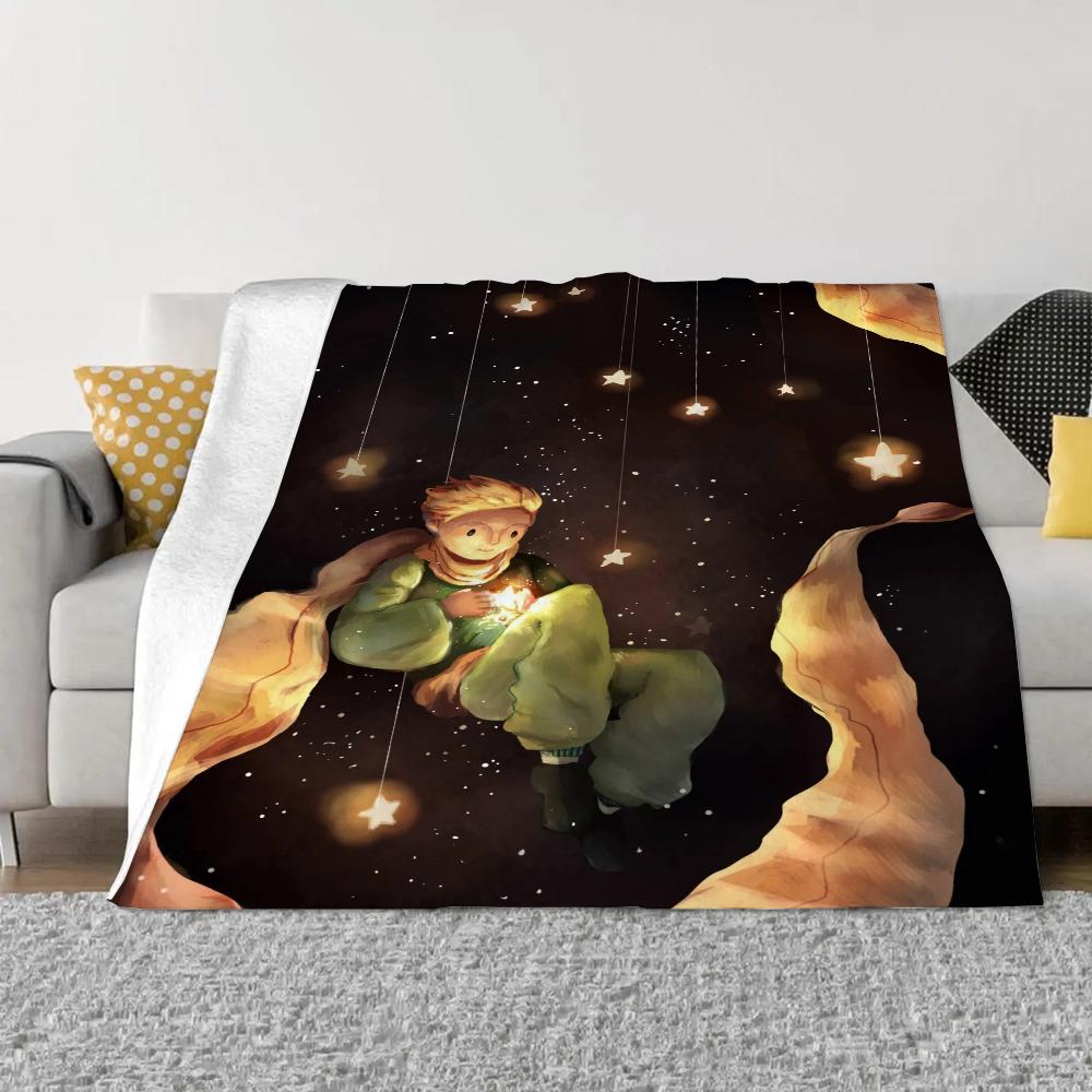 Le Petit Prince Fluffy Soft Blankets & Throws Knee Blanket King Size Luxury Bedding Bed Throw Home and Decoration Knitted Plaid