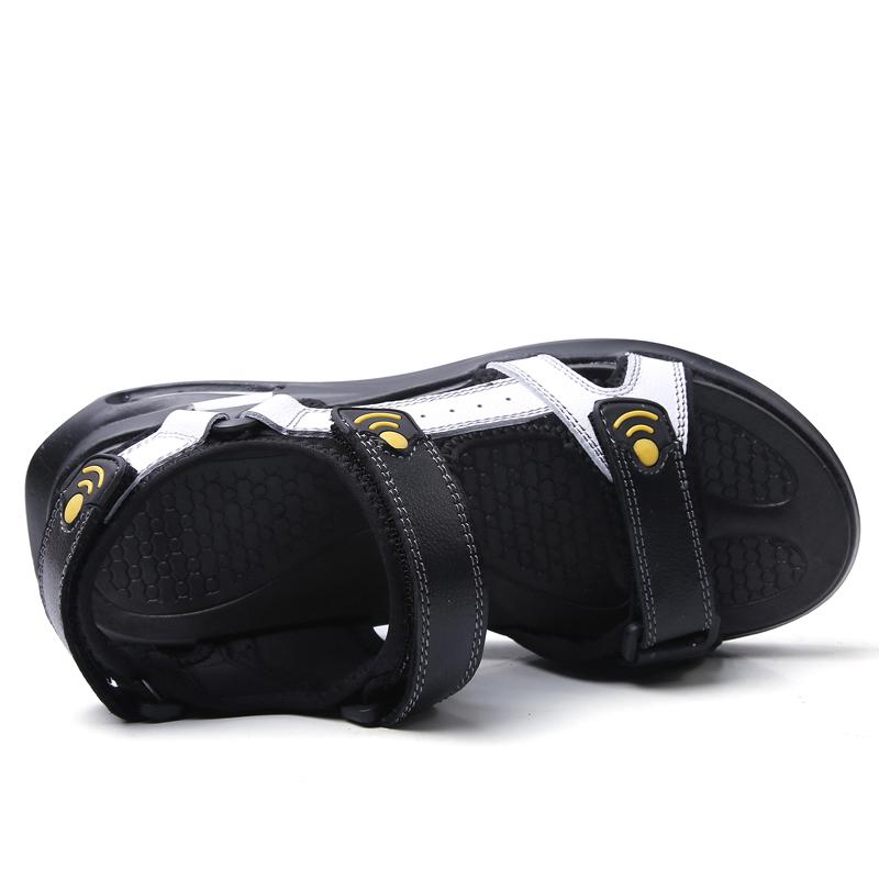 Fashion Mens Brand Classic Sandals Summer Genuine Leather Sandals Men Outdoor Casual Lightweight Sandal Fashion Men Sneakers Size 38-46