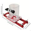 Router Slotting Guide Fixture Clear Positioning Bracket Stable for Carpenters
