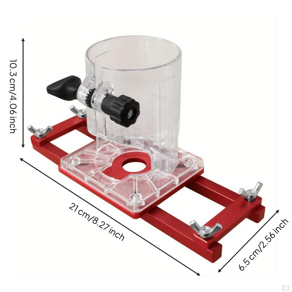 Router Slotting Guide Fixture Clear Positioning Bracket Stable for Carpenters