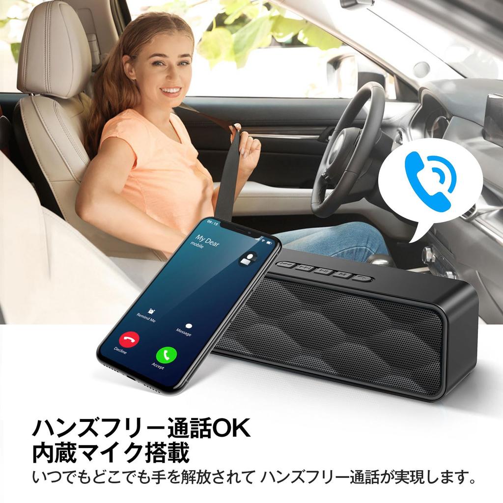 Bluetooth Wireless Speaker with TWS Bluetooth TF AUX Calling Speaker, Support, Portable, Mobile, 5.3, Card, Support, Built-in Microphone, Type-C