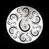 Baking Sugar Powder Sieve 4pcs Set of Spray Patterns Printed Pattern Baking Tools Cake Decorative Ba