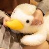 45-75cm Cute Cartoon Yellow Duck Plush Toy Kawaii Party Pose Stuffed Animal Soothing Pillow Handmade Birthday Gift for Kids