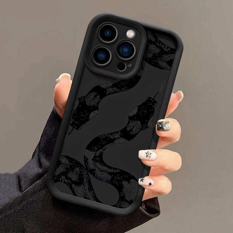 Doodle Snake Case For Samsung Galaxy A32 A15 A53 A33 A73 A21S A51 A31 A71 A30 A20 A03S A22 A12 A03 A13 A23 M54 A50 A50S A30S