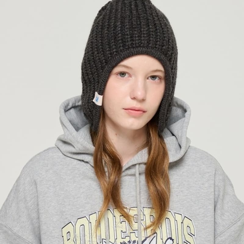 ROIDESROIS Short Knit Earflap Beanie (5 Colors)