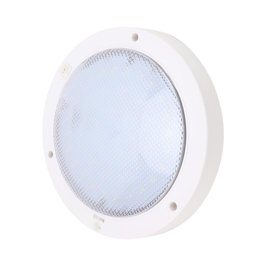 LED Panel Light with Switch Solar Energy System for Ship RV Kitchen Roof Cabinet 12V(Pure White (60006500K) )