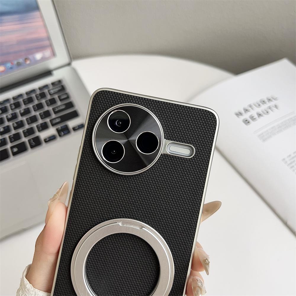 For Xiaomi POCO F7 Pro Case Luxury Matte PU With Ring Stand Magnetic Protective Back Cover Case For Xiaomi POCO F7 Ultra Shell