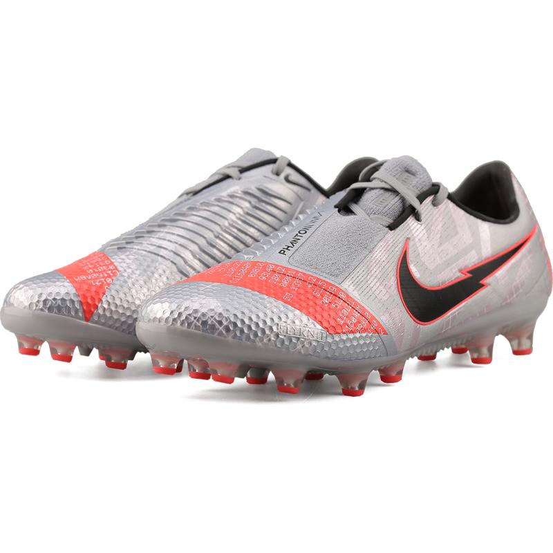 Nike Phantom Venom Elite Ag Pro 'Metallic Bomber Grey Laser Crimson' Sneakers AO0576-906
