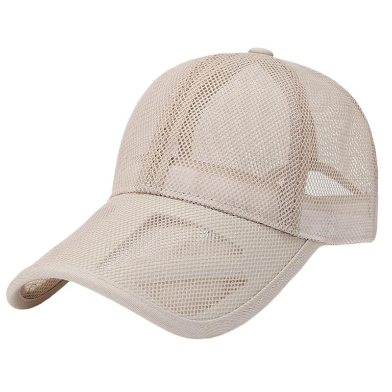 

Sun Protective Mesh Hat for Male Women Sunproof Hat Outdoor Activity Hat Breathable Sport Baseball Hat Camping Sun Hat бежевый