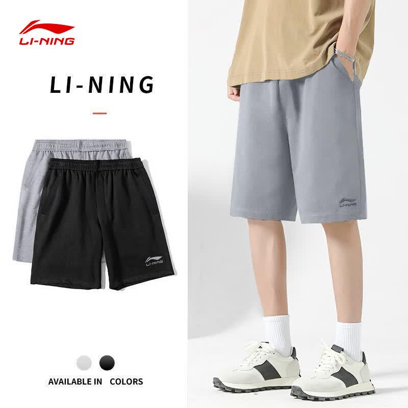 LI-NING Men's Athletic Fitness Shorts
