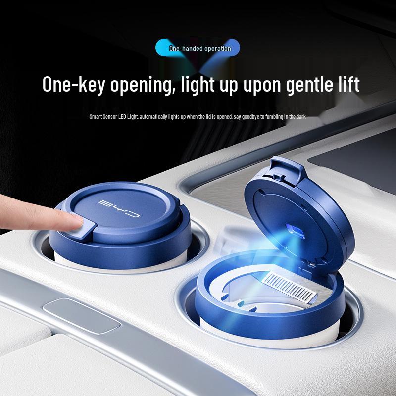 BYD Compatible Car Ashtray/Coffee Cup: Sea Lion, Dolphin, Seagull, Qin, Han, Song, Yuan, Xia, Tang Models
