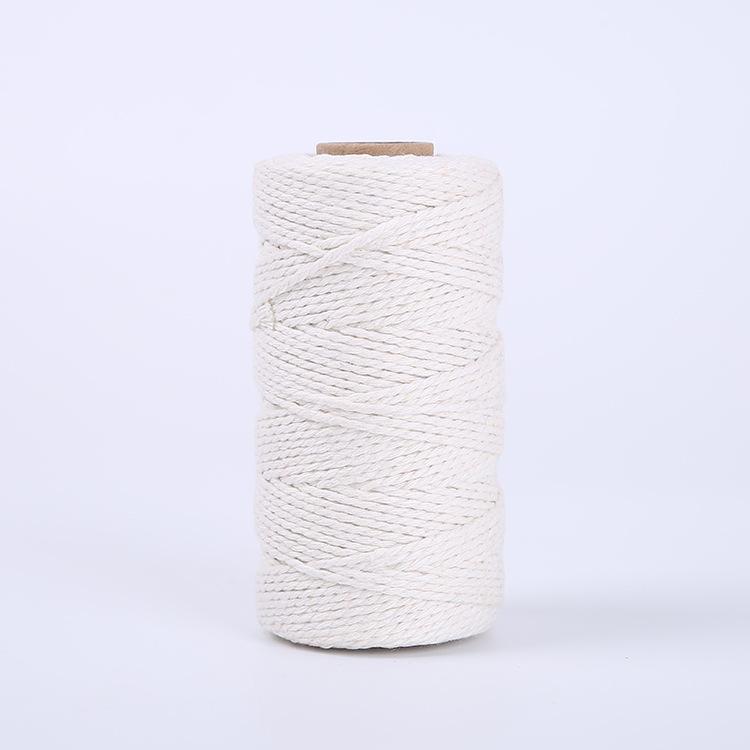 Biały Sznurek, Bawełniany Sznurek Cukierniczy, 328 Stóp 2 MM Naturalnie Biały Bawełniany Sznurek do Rękodzieła, Sznurek do Pakowania Prezentów, Wystrój Domu