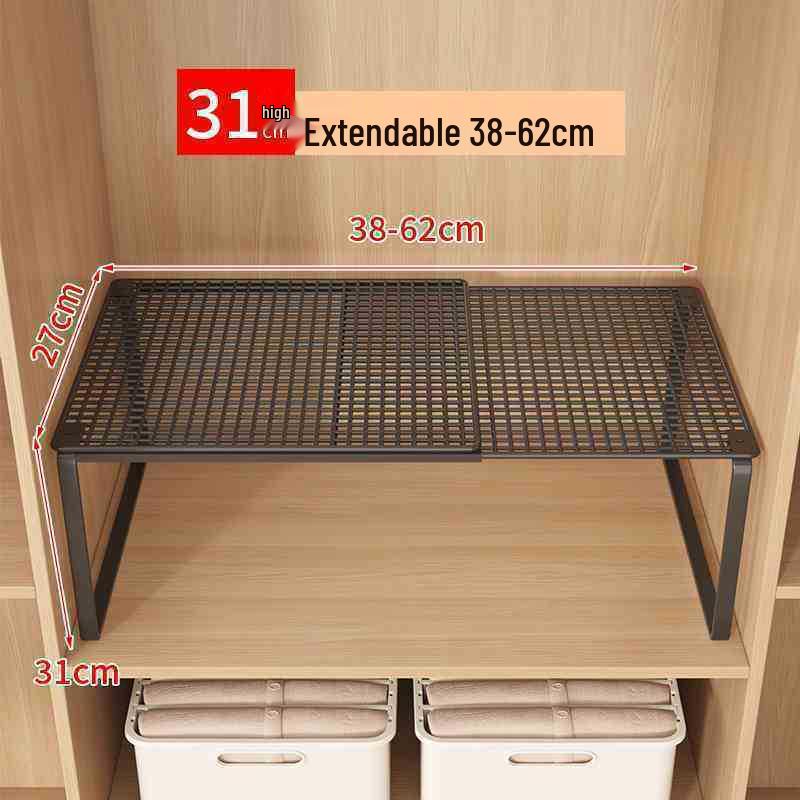 Retractable Wardrobe and Shoe Cabinet Shelf Divider for Dorms