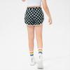 Girls' Checkered Quick-Dry Athletic Shorts