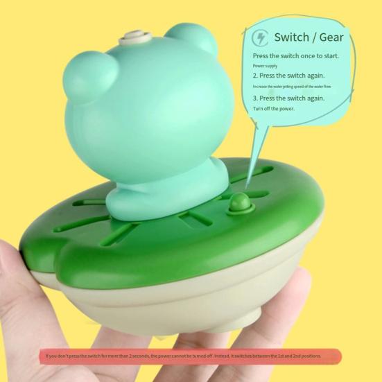 Frog Water Spray Toy for Kids Outdoor Water Play Pump with 4