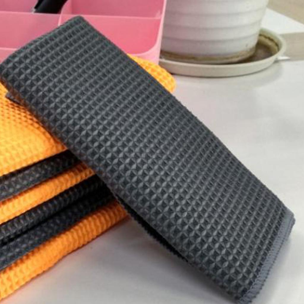 Car Cleaning Towel Highly Absorbent Multifunctional Microfiber Waffle Washing Towels for Window