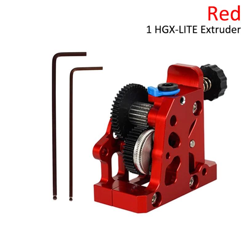 

Экструдер HGX LITE Экструдер с двойной шестерней Редуктор из твердой стали Высокоскоростной двигатель Детали 3D-принтера для CR10 CR 10S Ender3 V2 VORON Red