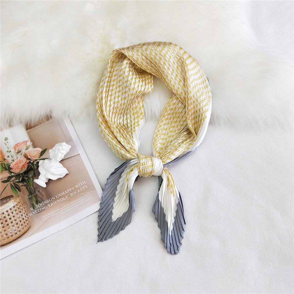 Fashion Decoration Scarf Hairband Tie Hair 70 Small Square Scarf Silk Scarf Women'S Spring And Autumn Versatile Small Scarf Professional Scarf